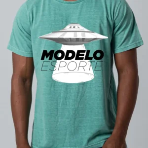 Camiseta Estonada UFO do Bob Lazar na Área 51 S4 - Modelo Esporte
