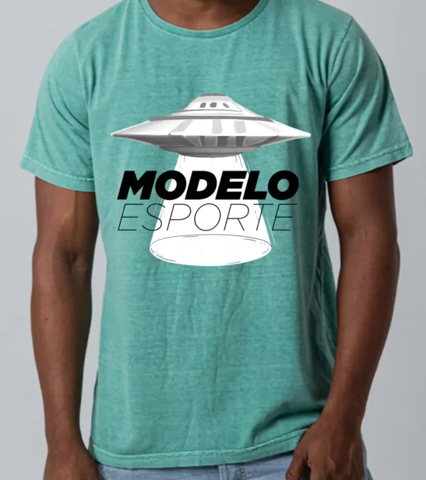 Camiseta Estonada UFO do Bob Lazar na Área 51 S4 - Modelo Esporte