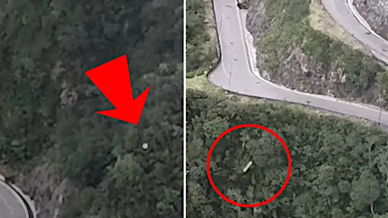 OVNIs são registrados passando em alta velocidade por 'droneiro' experiente na Serra do Rio do Rastro, em SC, durante gravação em alta resolução (Reprodução/Youtube)