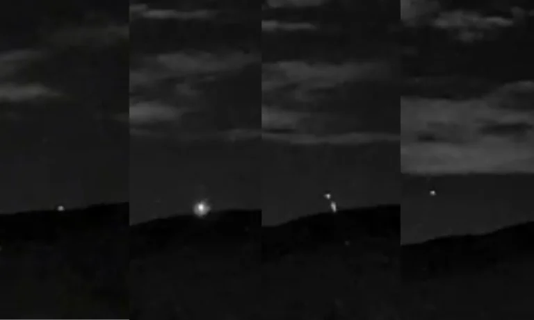 Camera de estacao de monitoramento Mubras registrou estranho fenomeno na Serra do Vulcao no RJ Imagens Mubras