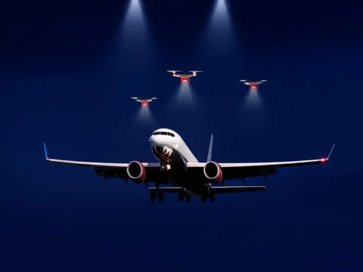 Drones param Aeroporto de Guarulhos (SP) em caos noturno