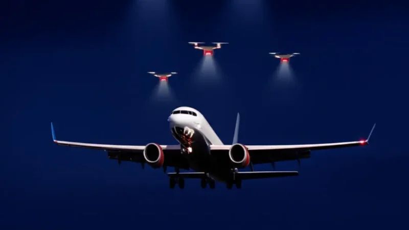 Drones param Aeroporto de Guarulhos (SP) em caos noturno