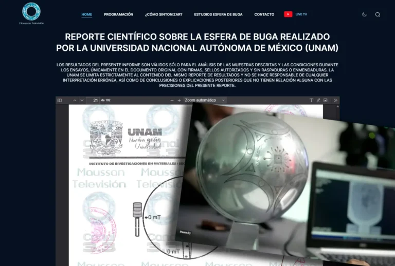 Relatório publicado com destaque na página Maussan Televisión (Reprodução - maussantelevision.com)