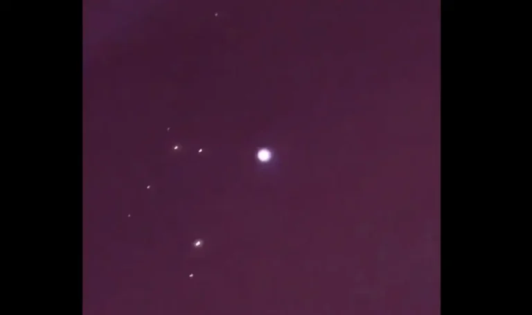 Um UAP 'orbe' capturado por Chris Bledsoe ou apenas... o satélite Copernicus (Reprodução: X.com/Chris Bledsoe)