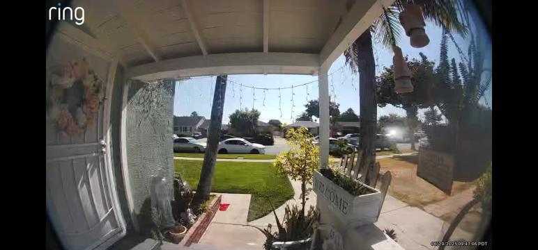 O enigma da 'criatura' de Compton: um registro inexplicável na madrugada californiana 2 Imagem da mesma câmera durante o dia (Arquivo Pessoal/Jessica Ortiz)