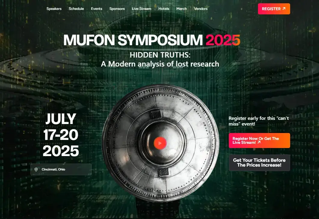 MUFON Symposium 2025 será realizado em Cincinnati, Ohio 1 MUFON Symposium 2025 será realizado em Cincinnati, Ohio
