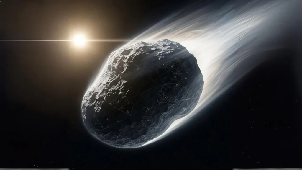 O que sabemos sobre o cometa 3IAtlas, novo visitante interestelar (Ilustração IA)