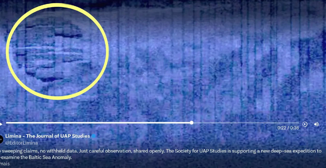 Anúncio enigmático de descobridor da Anomalia do Mar Báltico gera frenesi na Ufologia 1 Anúncio enigmático de descobridor da Anomalia do Mar Báltico gera frenesi na Ufologia