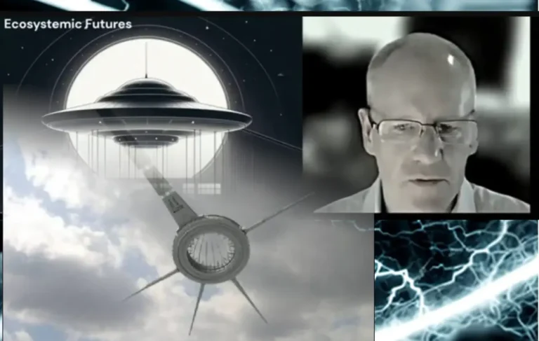 Banduric e suas alegações de uma rede de trilhões de artefatos alienígenas vigiando a Terra (fotomontagem - Internet)