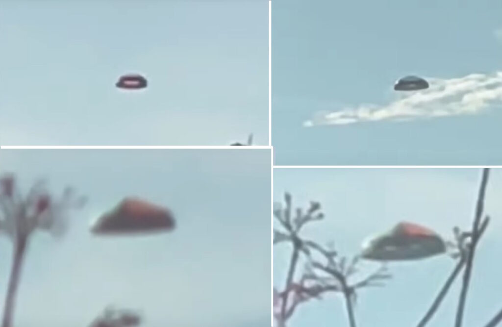 Canal Brazil UFO esclarece mistério do OVNI do Sacomã 2 Diferentes capturas do suposto OVNI do Sacomã: grande distância, resolução prejudicada e registro em movimento geraram dúvidas (captura PodCast Brazil UFO - Youtube)