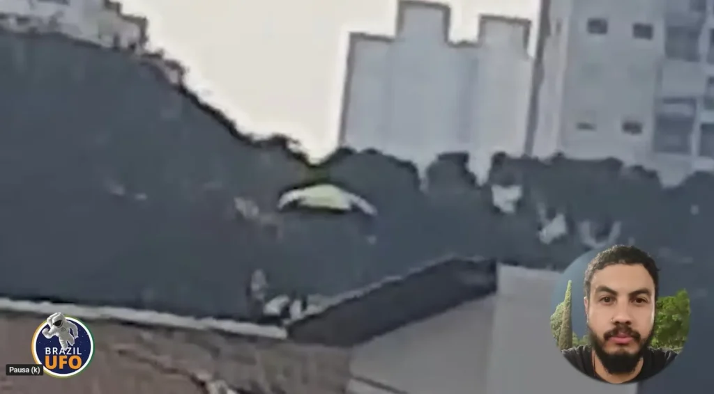 Canal Brazil UFO esclarece mistério do OVNI do Sacomã 3 Segundo vídeo do OVNI do Sacomã, obtido pelo morador Leandro, já indicava uma origem mais prosaica (captura PodCast Brazil UFO - Youtube)