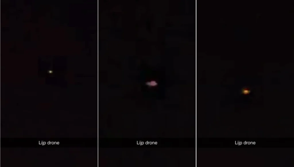 Eles voltaram: drones misteriosos provocam resposta militar na Holanda 1 Eles voltaram: vídeo registra presença de um 'drovni' ou drone misterioso sobre o aeroporto de Eindhoven, na Holanda (Fonte - X.com - @Nexus_osintx)