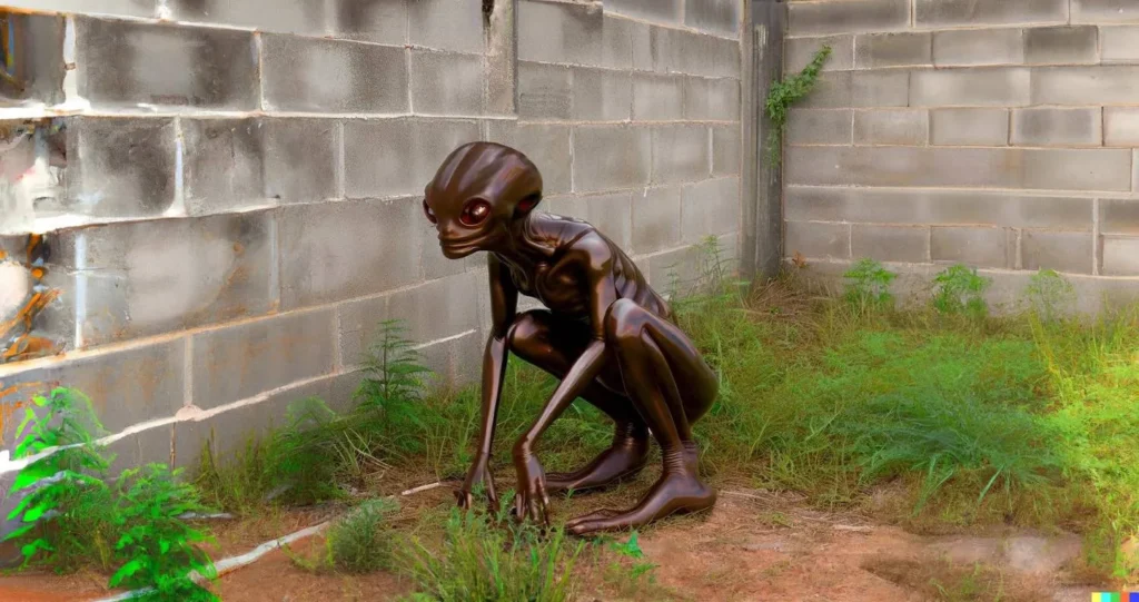 Caso Varginha: médico muda testemunho e confessa contato direto com alienígena 2 Ilustração do ET de Varginha (arte Portal Vigília)