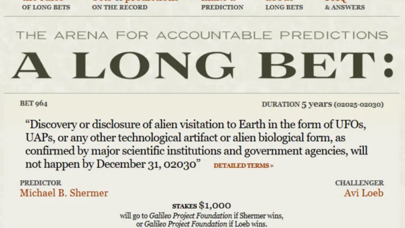 Loeb vs Shermer: cientistas apostam mil dólares por descoberta de alienígenas