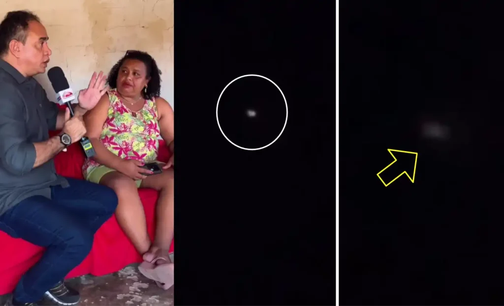 Luzes de Barras (PI): vídeo dos ufólogos era Starlink, mas mistério segue aberto 3 Em entrevista, Dona Francisca, uma das testemunhas oculares da Luz (reprodução Portal A Grande Barras - Facebook)