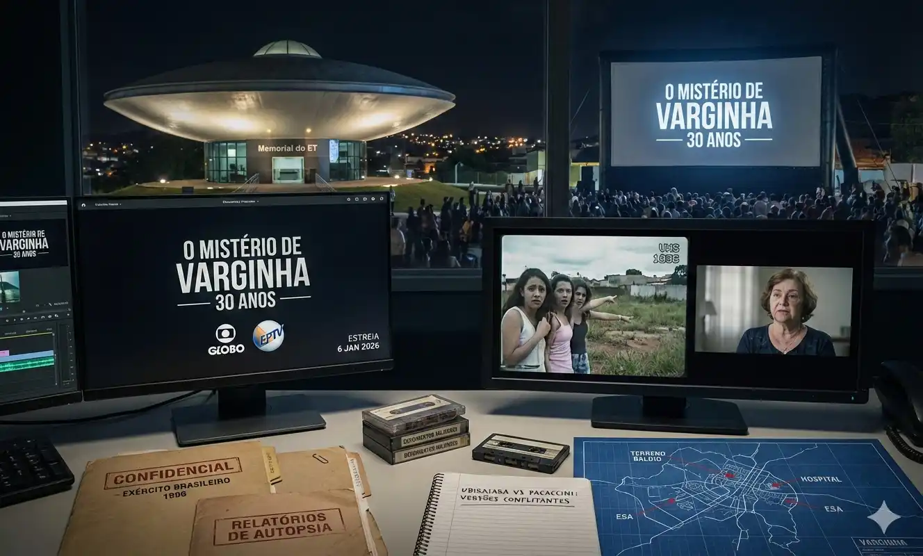 Globo exibe série inédita "O Mistério de Varginha" em 6 janeiro de 2026 1 Globo exibe série inédita “O Mistério de Varginha” em 6 janeiro de 2026