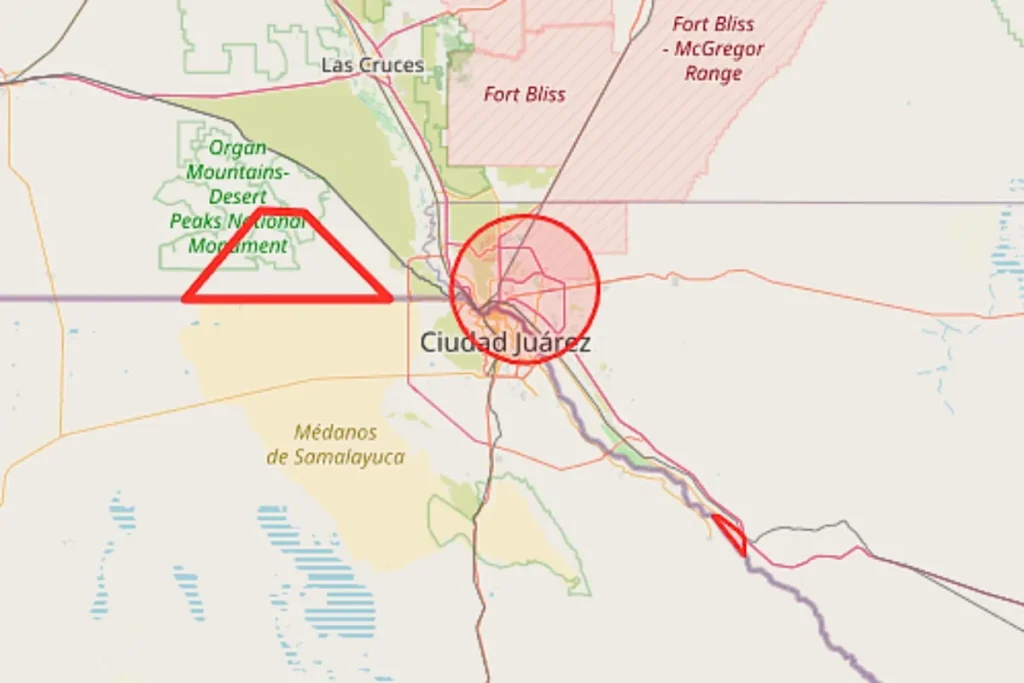 Drones de cartéis, testes militares ou OVNIs - o mistério do fechamento aéreo de El Paso (Reprodução NOTAM)