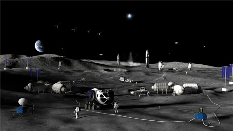 Com medo da China, NASA anuncia que vai pular o plano de estação em órbita para estabelecer diretamente uma base na Lua (Crédito: NASA)
