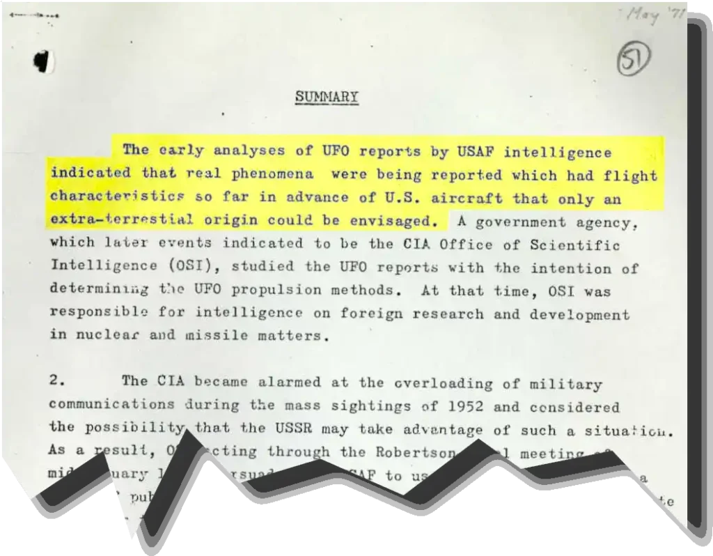 Harry Turner, físico de defesa nuclear, fez revisão técnica dos dados e falou sobre os esforços da USAF, dos EUA, que poderiam levar à conclusão de serem alienígenas (Registro NAA - A13693, 3092-2-000)