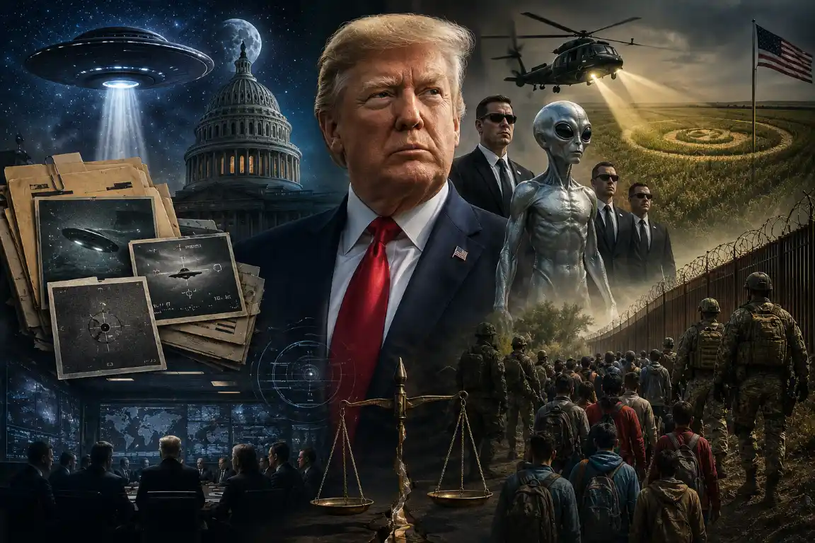Trump usa o tema extraterrestre contra os imigrantes nos EUA