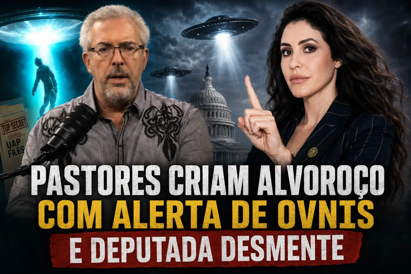 Pastores criam alvoroço com alerta de OVNIs e deputada desmente