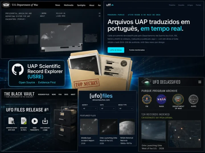 Plataformas digitais ajudam na investigação de fenômenos anômalos não identificados