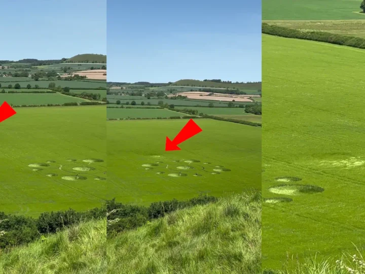 Vídeo de influenciadora registra fenômeno curioso sobre agroglifo em Wiltshire