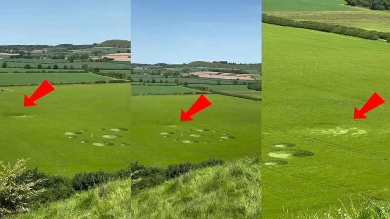 Vídeo de influenciadora registra fenômeno curioso sobre agroglifo em Wiltshire