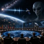 Novo protocolo de contato alienígena redefine governança cósmica: estamos preparados para o primeiro contato? (Ilustração por IA)