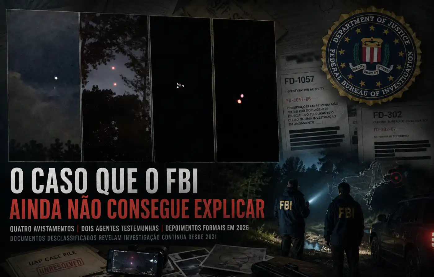O caso que o FBI não consegue fechar: cinco anos de 'orbes' luminosos no Nordeste dos EUA 1 O caso que o FBI não consegue fechar: cinco anos de ‘orbes’ luminosos no Nordeste dos EUA