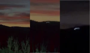 Registro de luz anômala feito pelo influenciador Mayk Leão em sua residência, em Campo Largo, no Paraná. OVNI (reprodução Instagram/@mayk.leao)