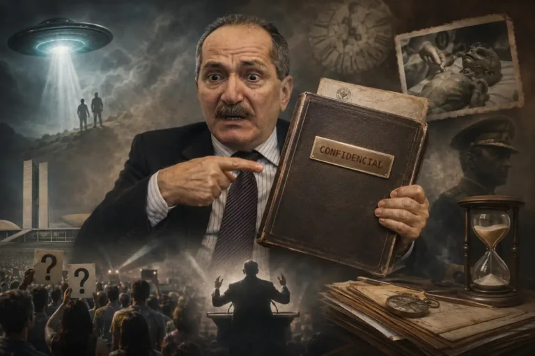 Seja honesto com a comunidade ufológica sobre arquivos de OVNIs e casos como Varginha, sr. Aldo Rebelo! (ilustração por IA)