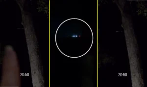 Suposto OVNI de Goiás que viralizou na esteira do registro de Campo Largo provavelmente foi resultado das luzes do festival Sounds of Quartzo (reprodução Instagram/@leleebt)
