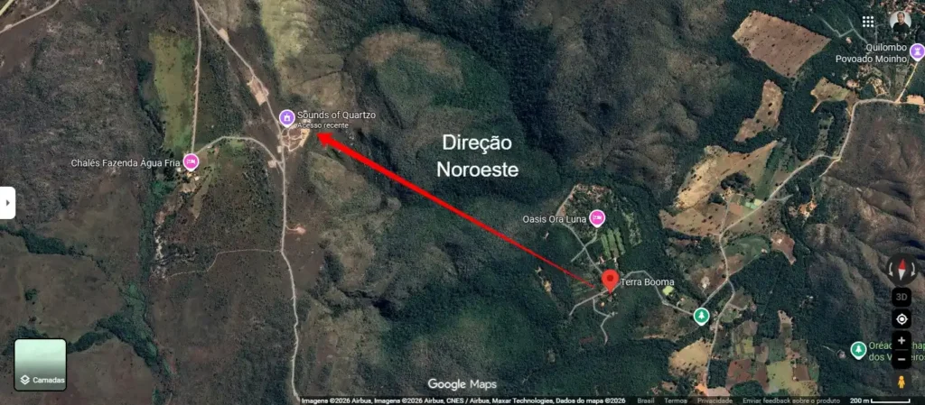O que é o 'OVNI' filmado na Chapada dos Veadeiros, em Goiás, em 3 de junho? 6 Terra Booma Google Maps 06 06 2026 08 40 PM