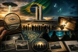 Ufólogos brasileiros pedem abertura de arquivos secretos ao governo (Ilustração IA)