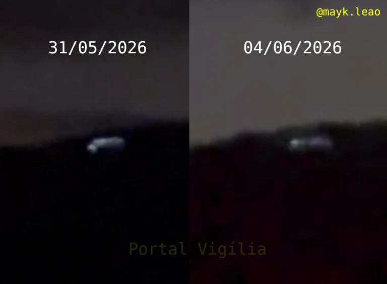 Um comparativo entre a imagem que viralizou em 31 de maio e o vídeo de hoje, 4 de junho (reprodução/Instagram @mayk.leao)