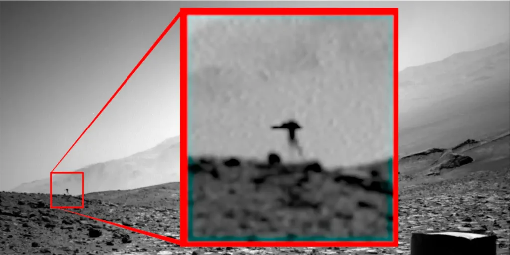 Curiosity registra anomalia em formato de água-viva em Marte 1 Durante o Sol 3924, rover Curiosity registra anomalia em formato de água-viva em Marte, gerando especulações