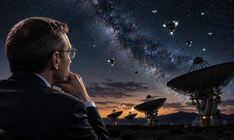 Avi Loeb propõe mudar SETI para SETAI - a busca por inteligências (artificiais) extraterrestres (ilustração criada por IA)