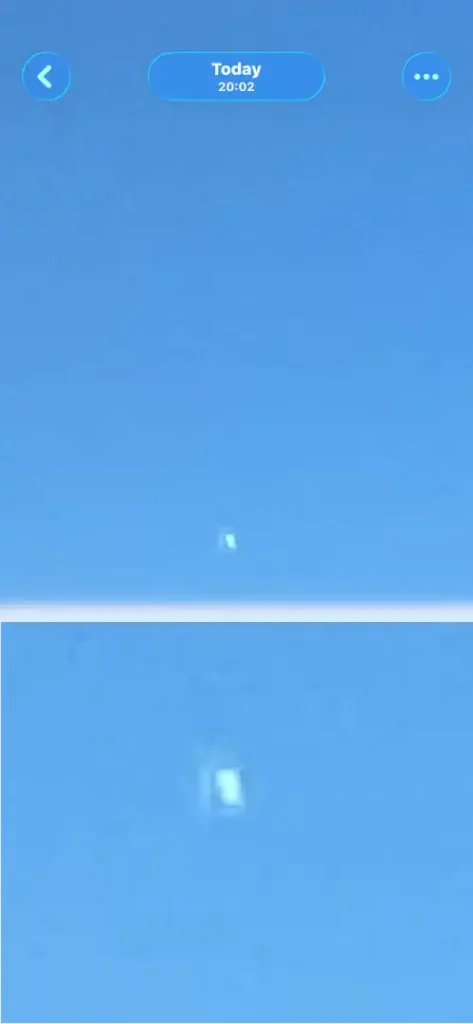 Imagem extraída do relatório NUFORC UFO Sighting, número 200250 (Link para o original)